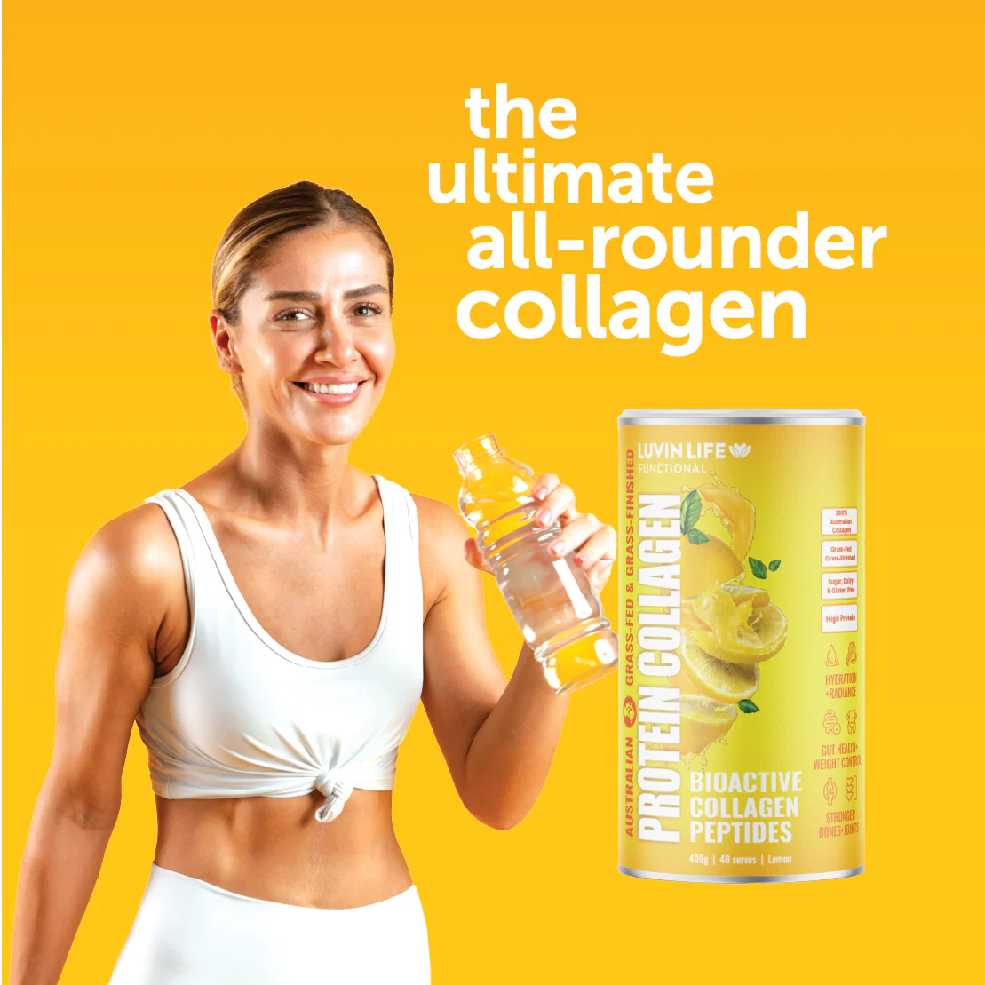 Australian Bioactive Collagen Peptides - Lemon